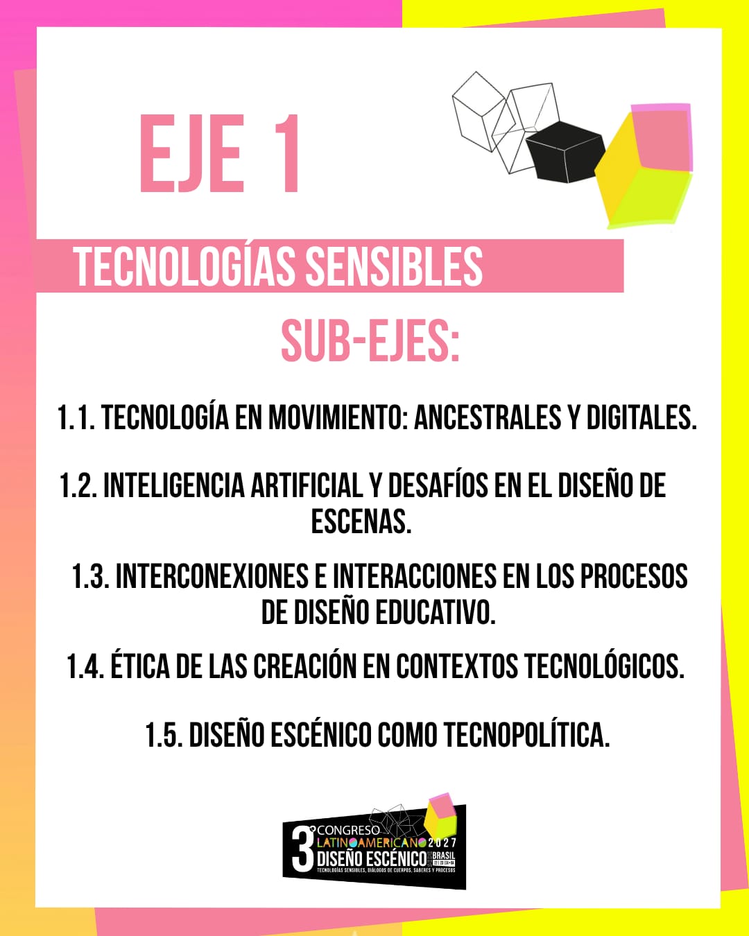 EJES TEMÁTICOS DE LAS PONENCIAS