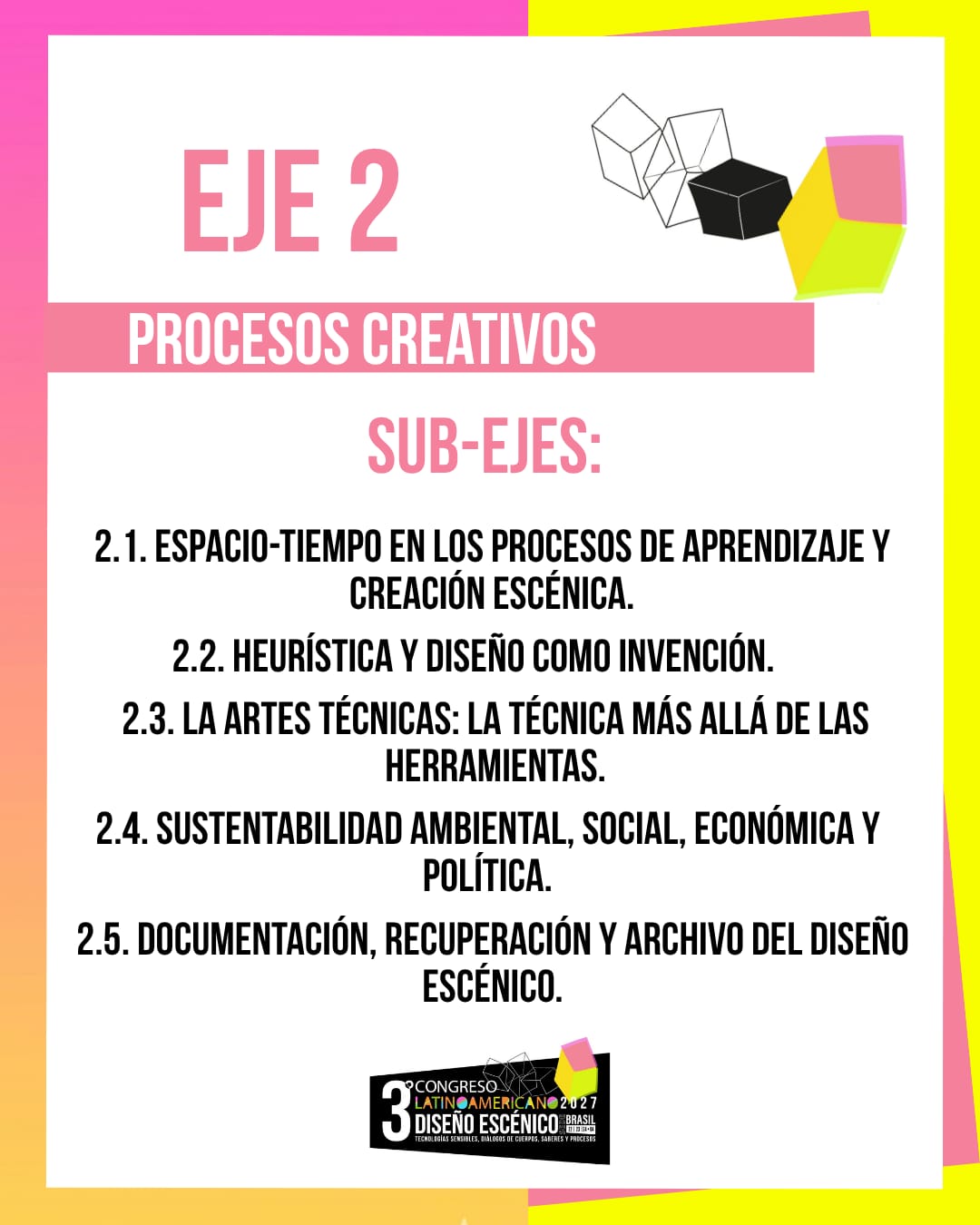 EJES TEMÁTICOS DE LAS PONENCIAS